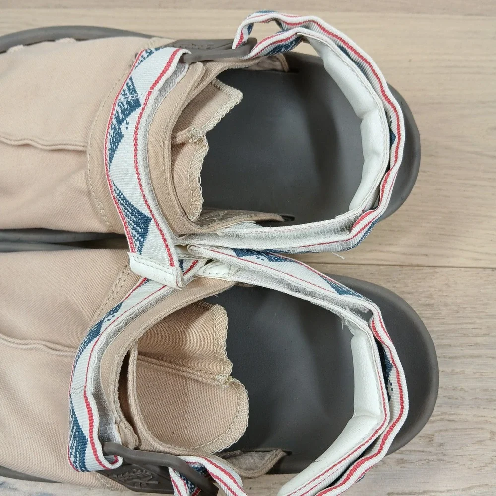 Reebok Beatnik Sandals Mens 9 Beige Textile Earth Outdoor Gorpcore Slingback